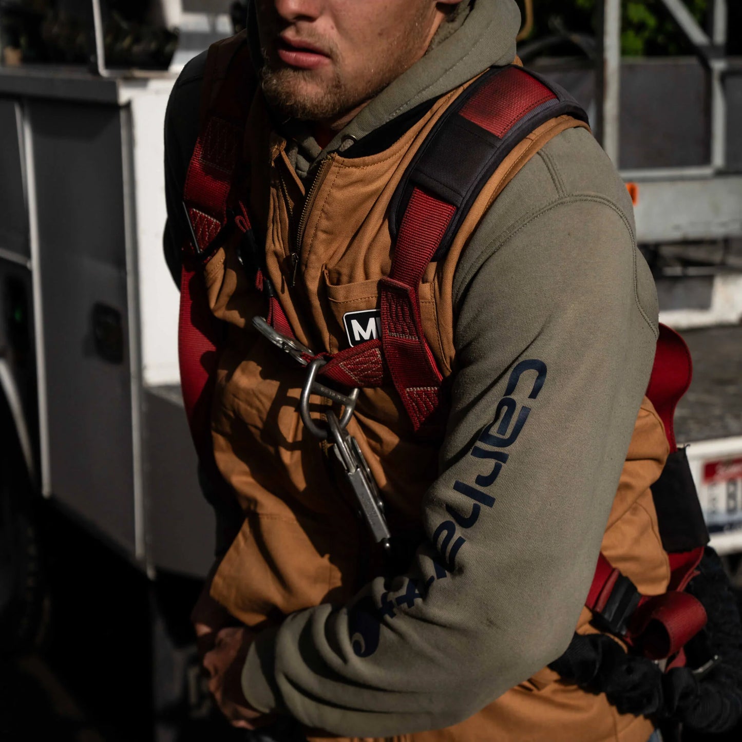 MKC CANVAS WORK VEST - TAN