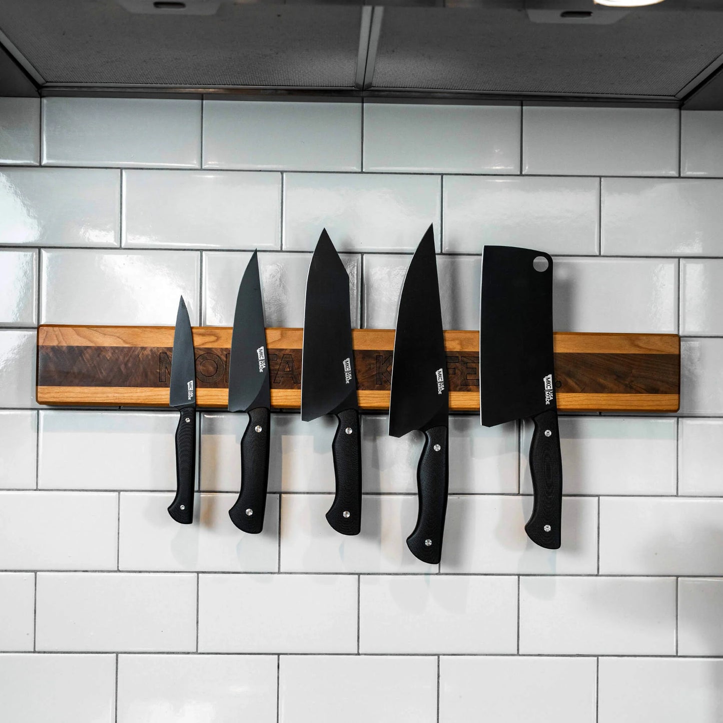 MKC CULINARY LARGE KNIFE HANG - DARK WOOD FINISH