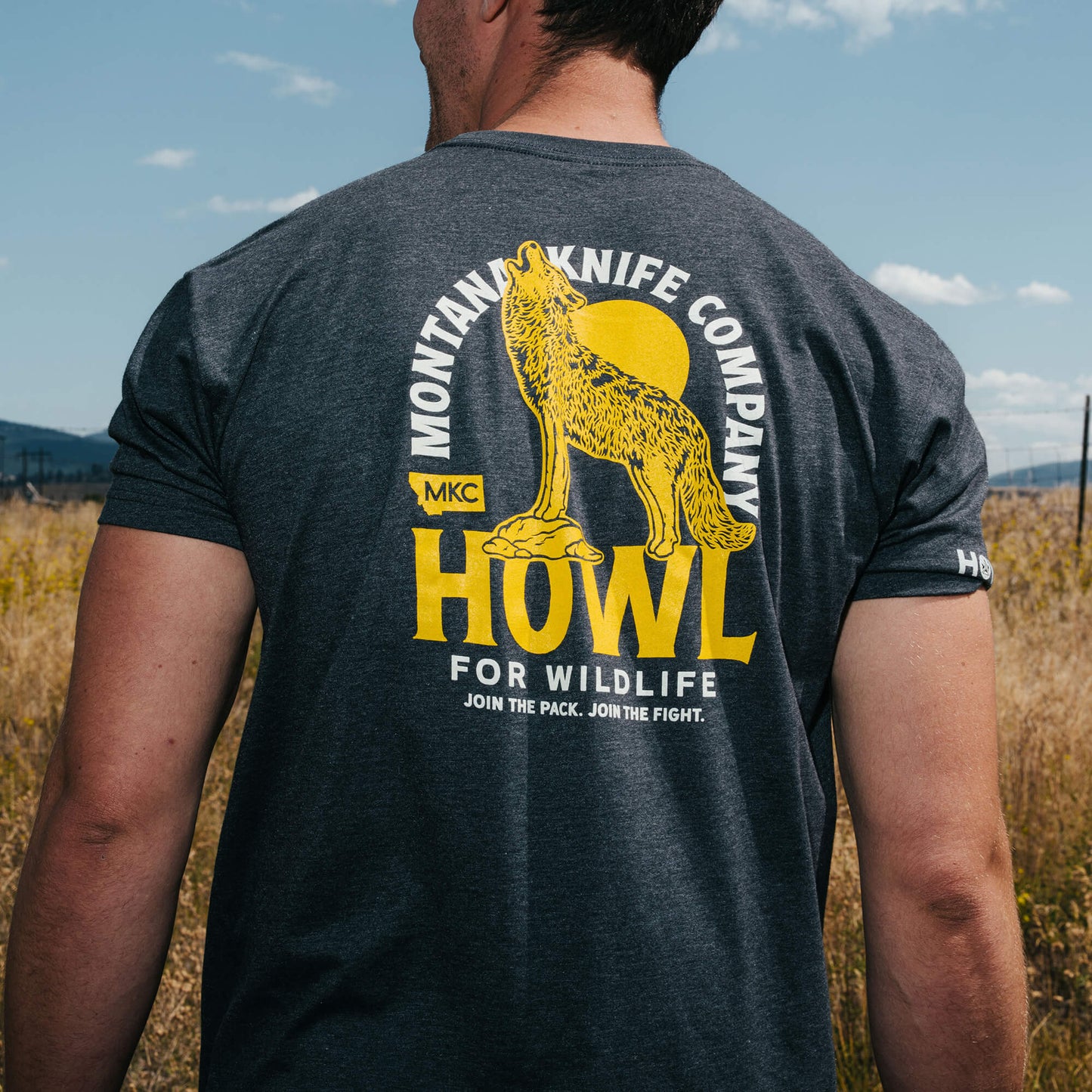 MKC x HOWL FOR WILDLIFE TEE - CHARCOAL