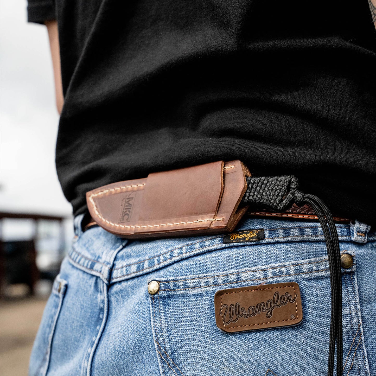 STONED GOAT 2.0 LEATHER SHEATH - HORIZONTAL BELT CARRY