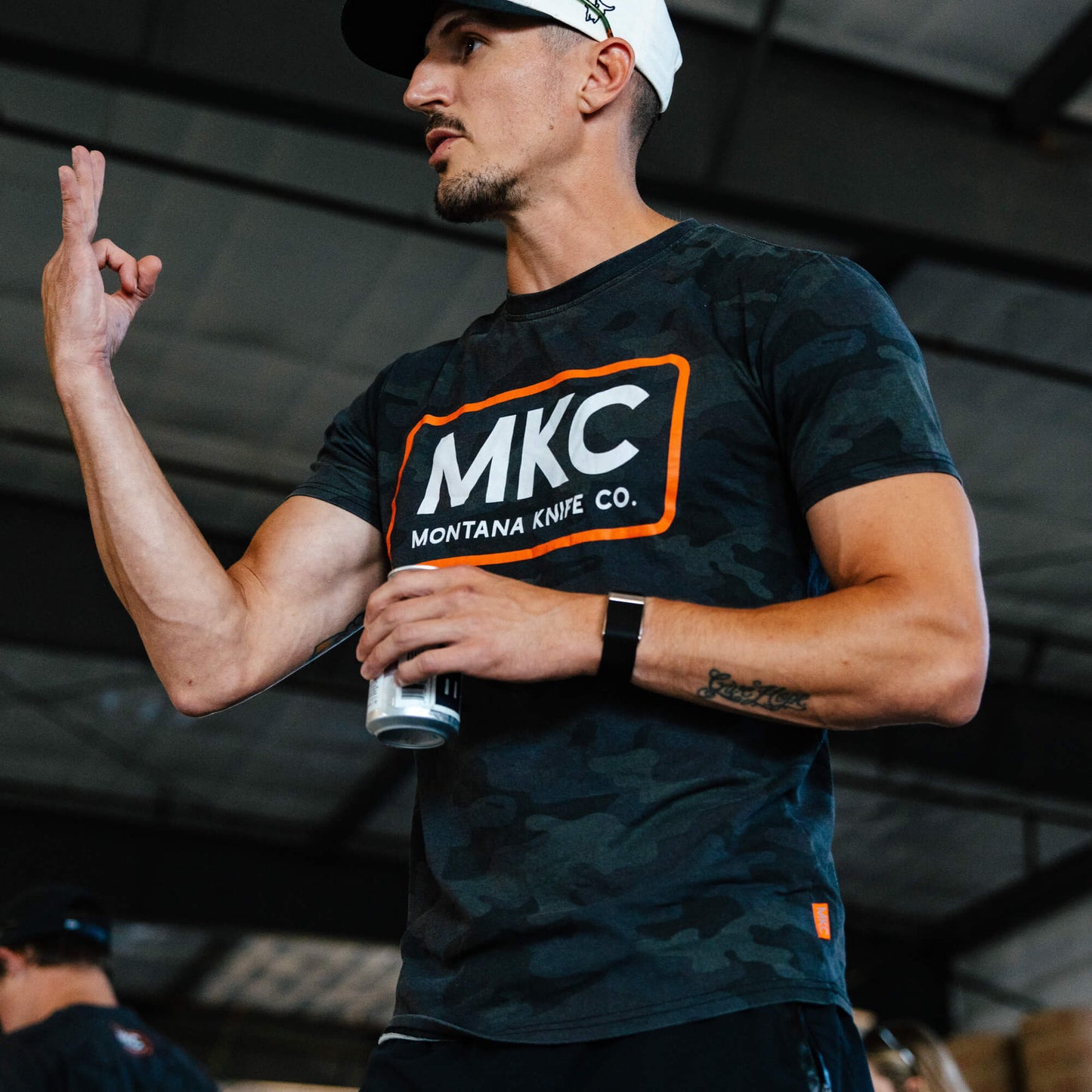 MKC LOGO TEE - DARK WOODLAND CAMO