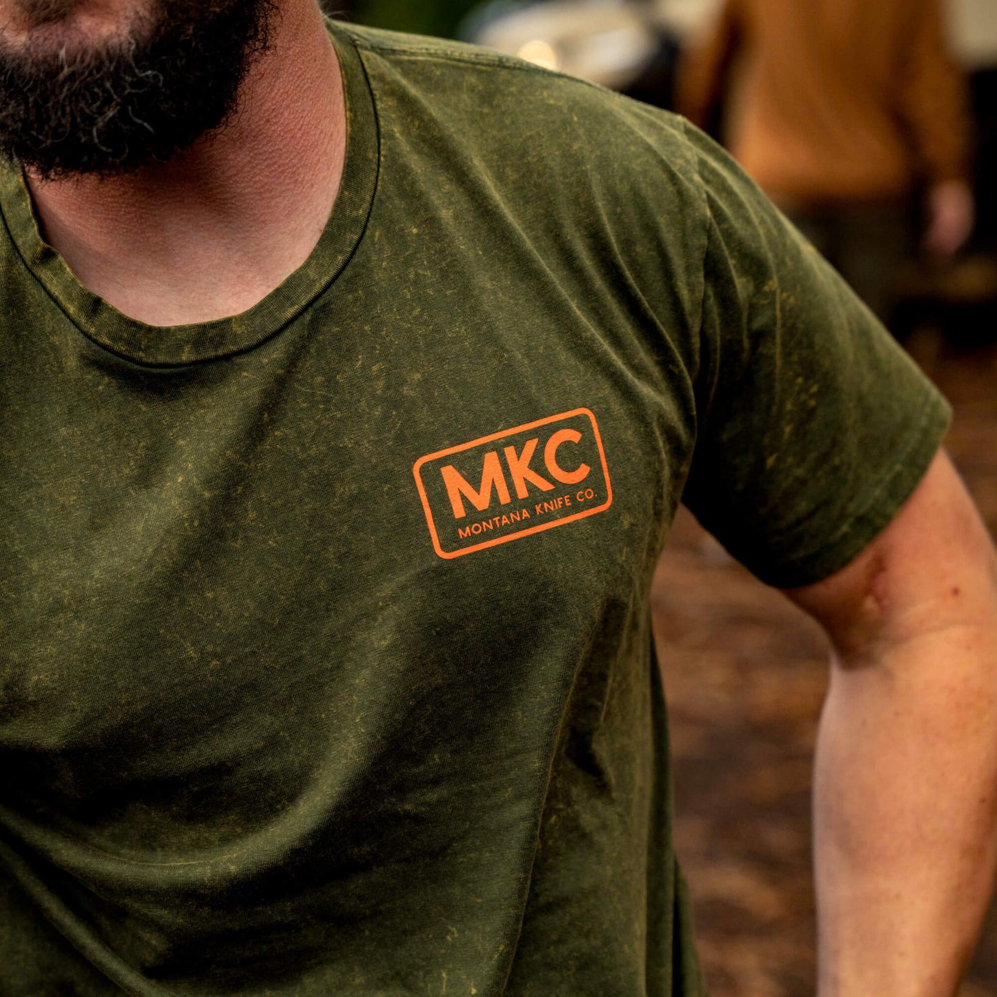 MKC STONEWASH TEE - DARK ARMY