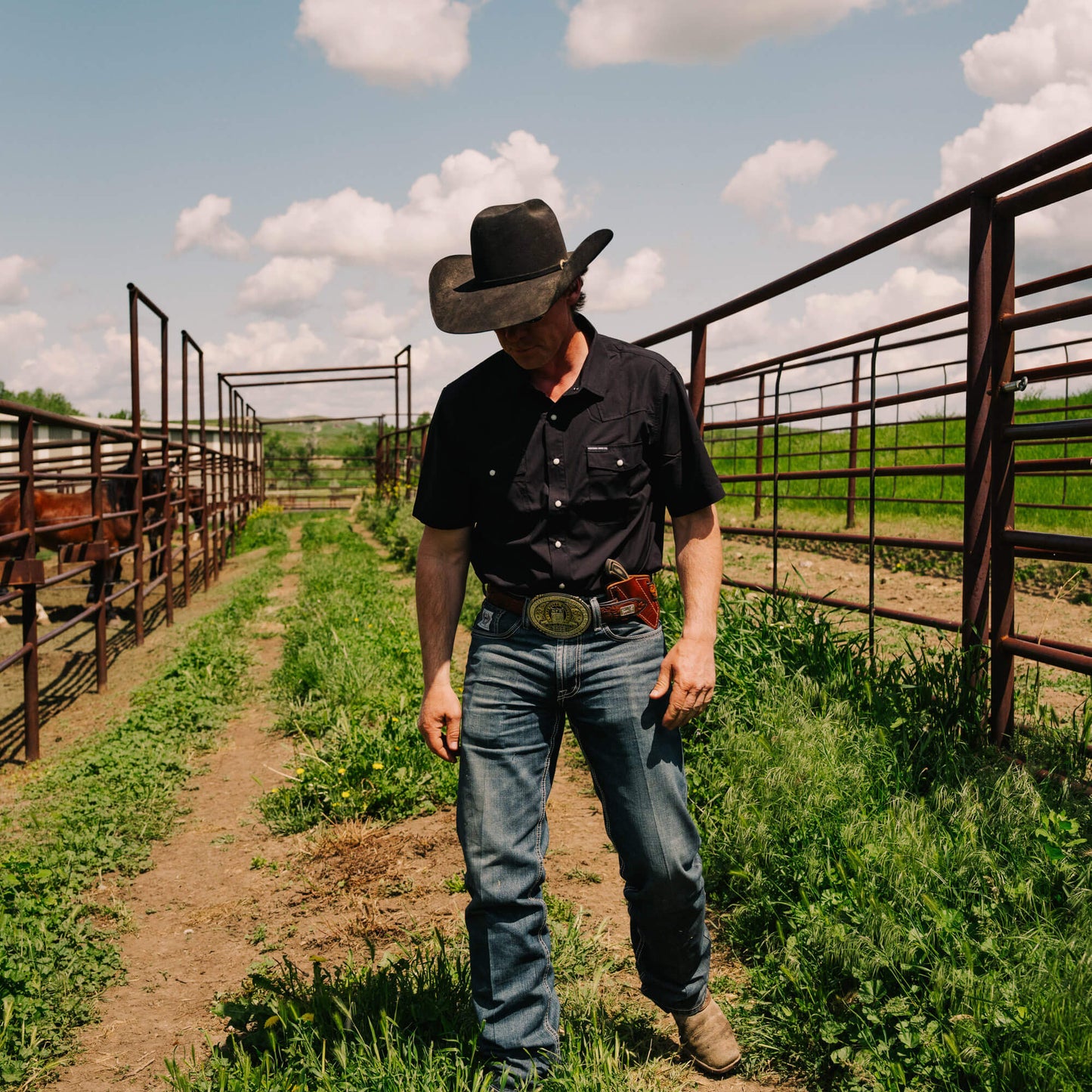SEELEY S/S BUTTON-UP SHIRT - BLACK