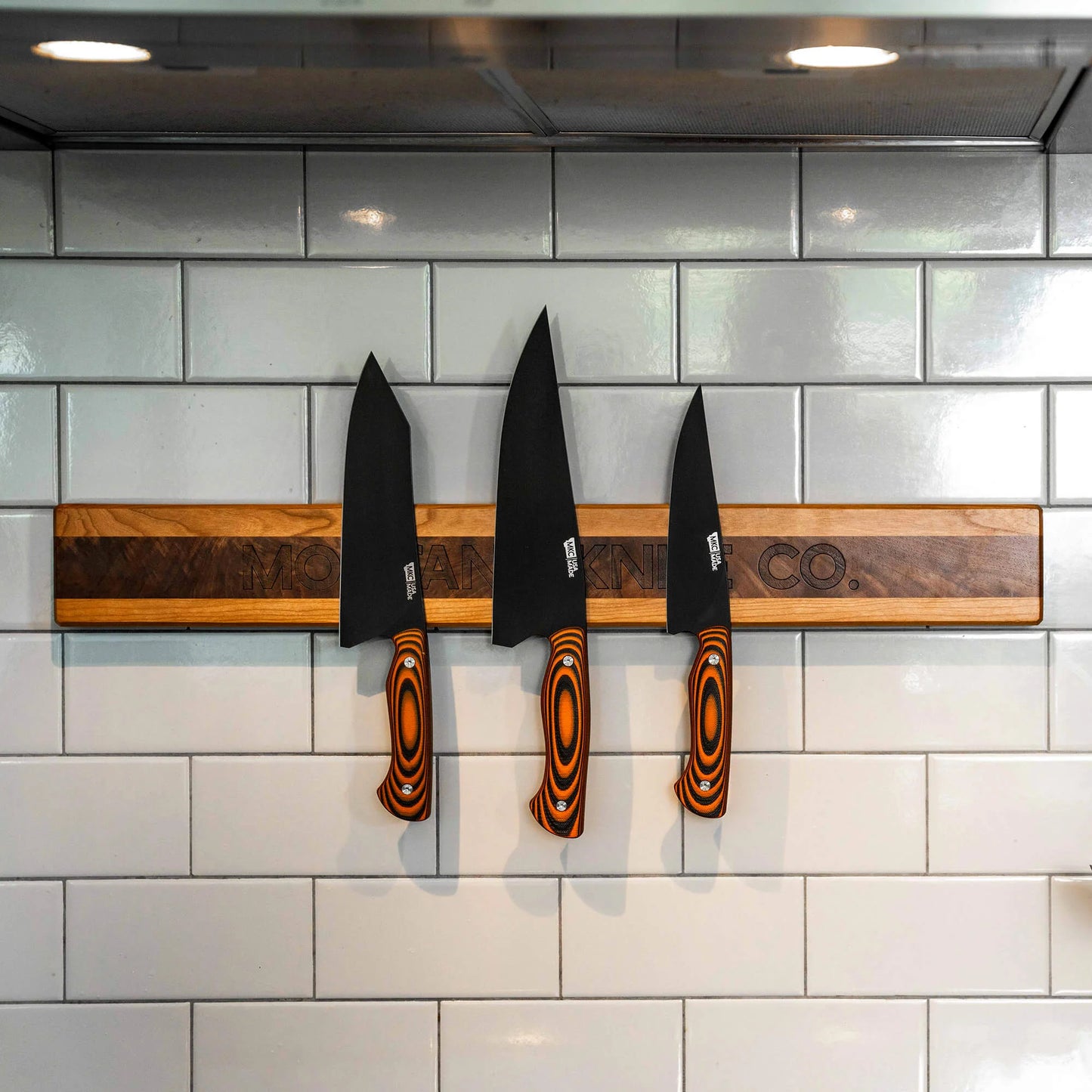 MKC CULINARY LARGE KNIFE HANG - DARK WOOD FINISH