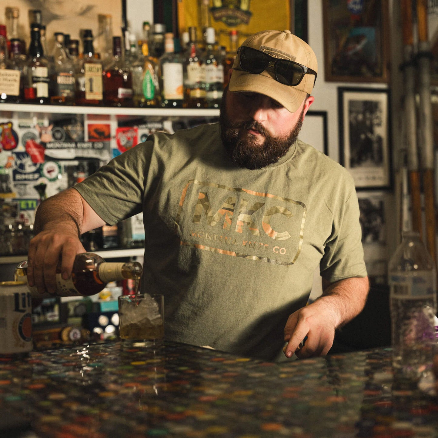 MKC LOGO TEE - OLIVE