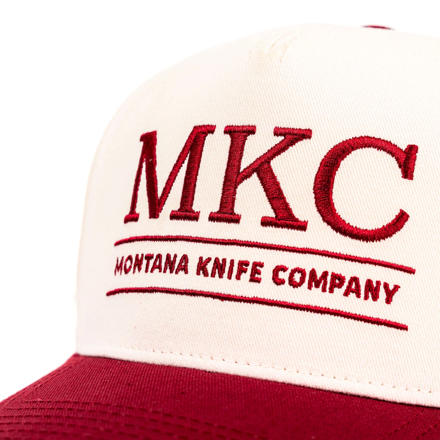 MKC UNIVERSITY HAT - IVORY/MAROON