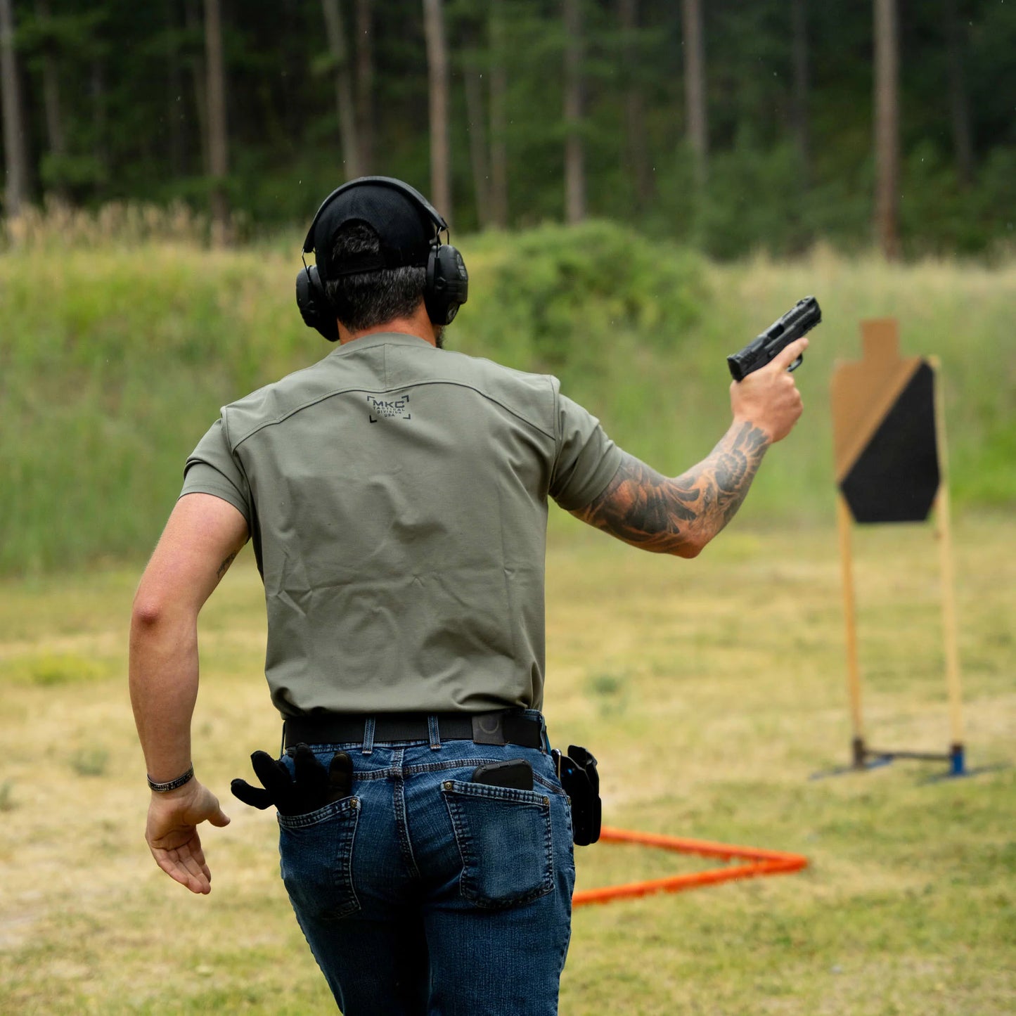 RANGE DAY PERFORMANCE SHORT SLEEVE - OD GREEN